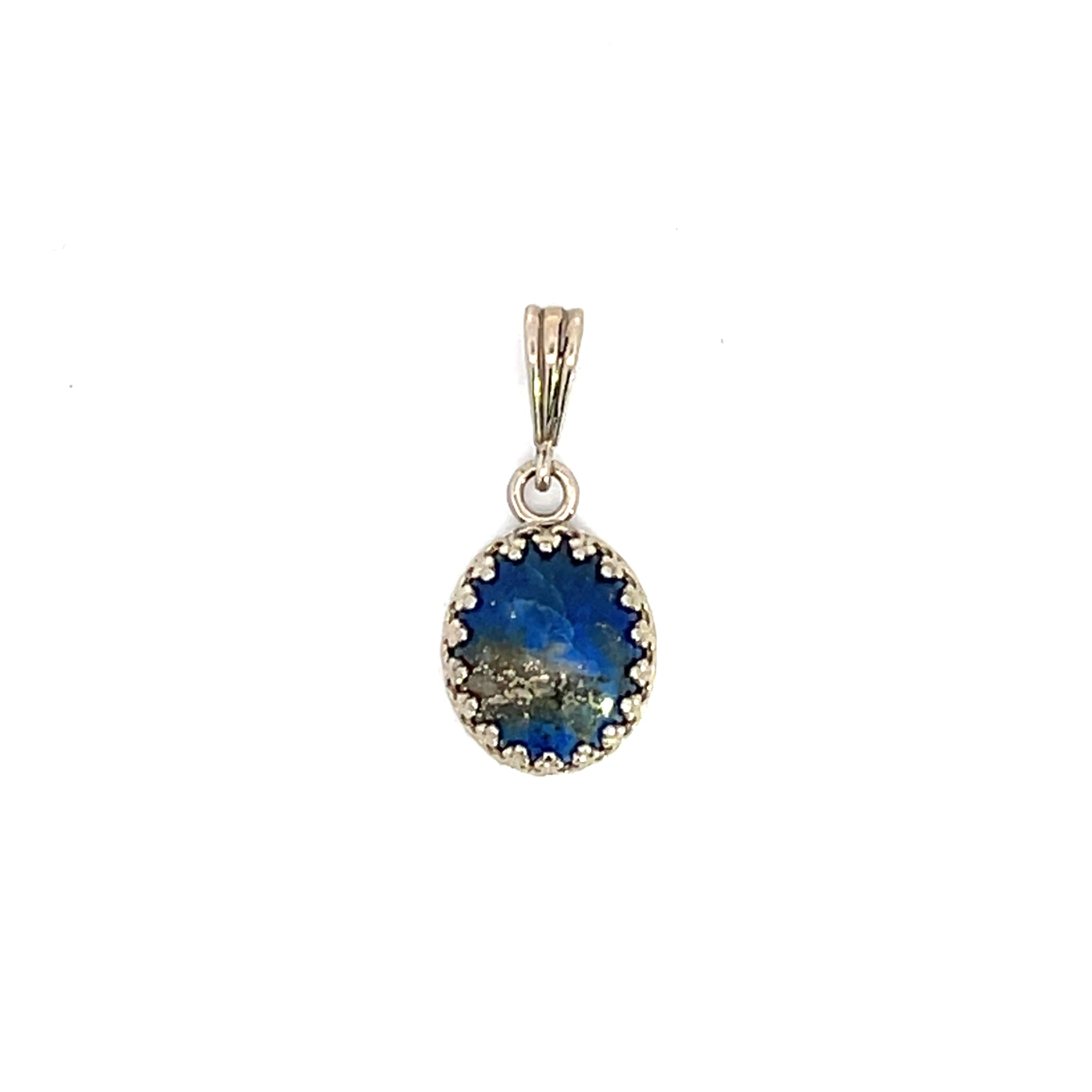 14kw Gold Crested Butte Lapis Pendant