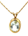 14ky Gold Aquamarine Pendabt