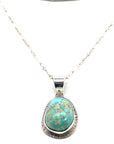 Silver Navajo Turquoise Necklace