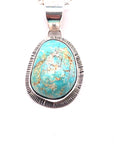 Silver Navajo Turquoise Necklace