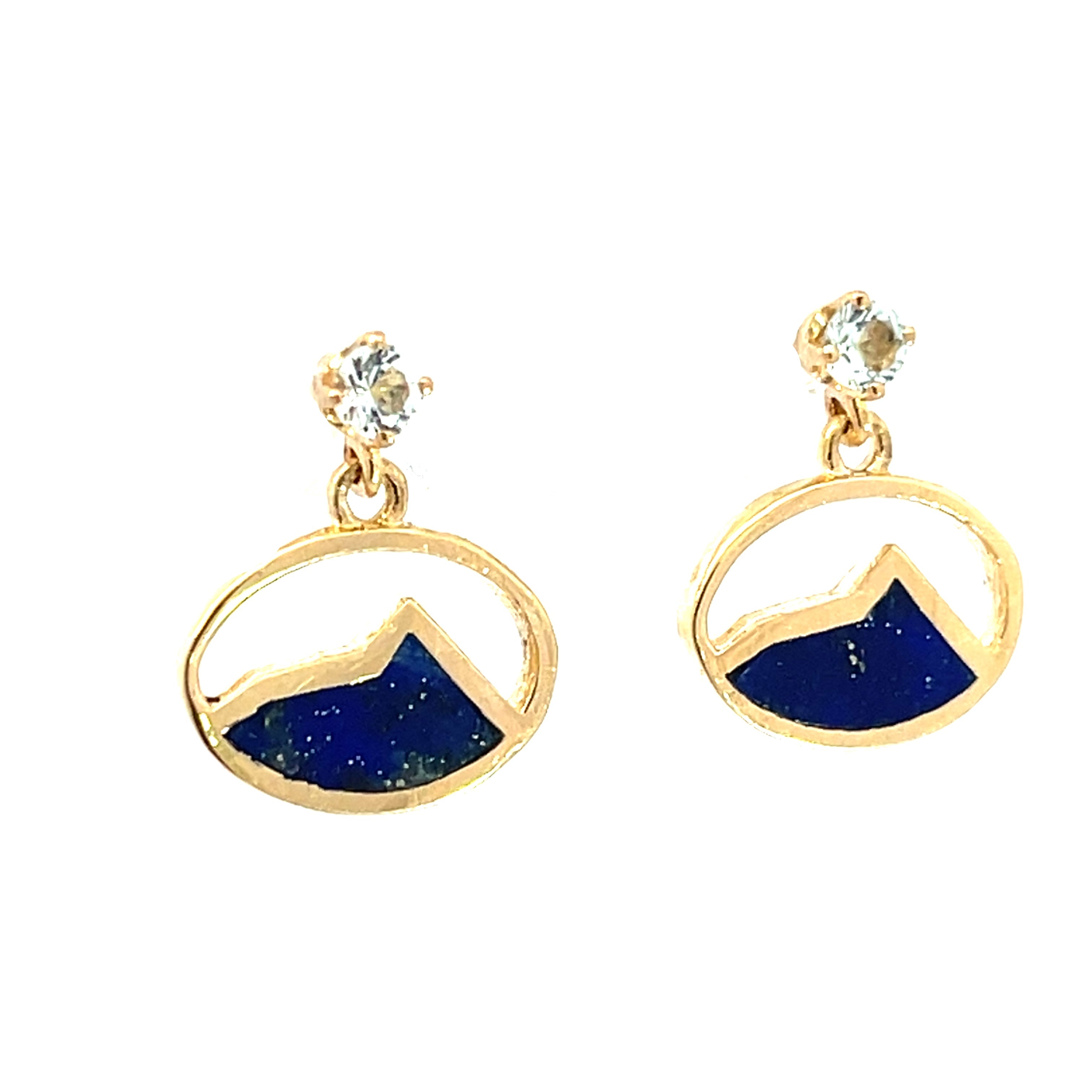 Crested Butte 14ky Gold Mountain Charm Earrings – Zacchariah-Zypp