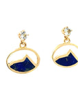 Crested Butte 14ky Gold Mountain Charm Earrings