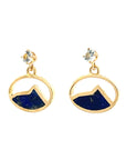 Crested Butte 14ky Gold Mountain Charm Earrings