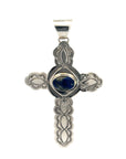 Crested Butte Lapis Lazuli Silver Cross Pendant