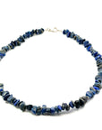 Lapis Lazuli Pebble Beaded Necklace