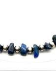 Lapis Lazuli Pebble Beaded Necklace