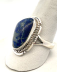 Crested Butte Lapis Lazuli Silver Navajo Ring
