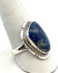 Crested Butte Lapis Lazuli Silver Navajo Ring