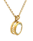 14ky Gold Aquamarine Pendabt