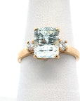 14ky Aquamarine Gold Ring