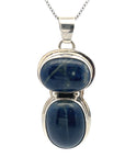 Crested Butte Lapis Lazuli Silver Navajo Necklace