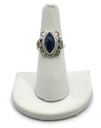 Crested Butte Lapis Lazuli Silver Navajo Ring