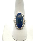 Crested Butte Lapis Lazuli Silver Navajo Ring