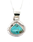 Silver Navajo Turquoise Necklace