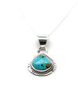 Silver Navajo Turquoise Necklace