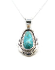 Silver Navajo Turquoise Necklace