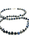 Lapis Lazuli Pebble Beaded Necklace