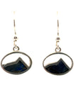 Crested Butte Silver Mountain Charm Earrings